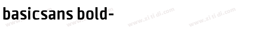 basicsans bold字体转换